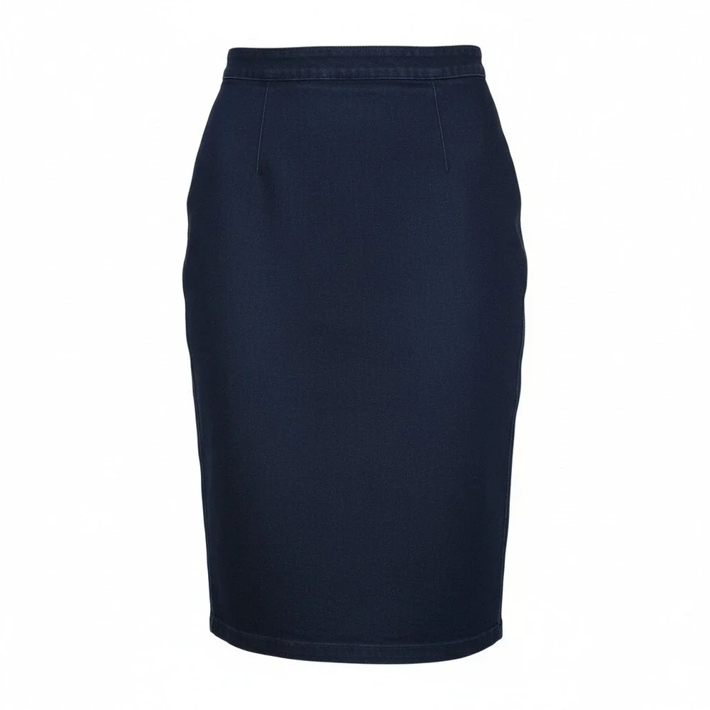 Leara Woman‎ Dark Wash Denim Pencil Skirt Womens M 28